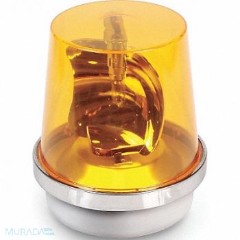 EDWARDS SIGNALING Rotating Warning Light Halogen Amber, 16G528