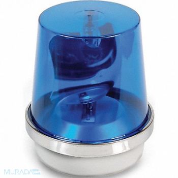 EDWARDS SIGNALING Rotating Warning Light Halogen Blue, 16G529