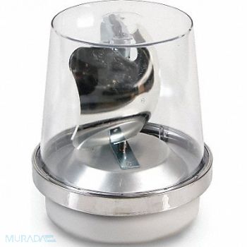 EDWARDS SIGNALING Rotating Warning Light Halogen Clear, 16G531