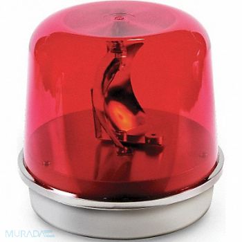 EDWARDS SIGNALING Rotating Warning Light Halogen Red, 16G532