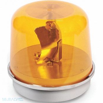 EDWARDS SIGNALING Rotating Warning Light Halogen Amber, 16G533