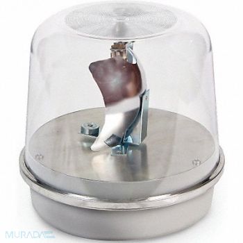 EDWARDS SIGNALING Rotating Warning Light Halogen Clear, 16G536