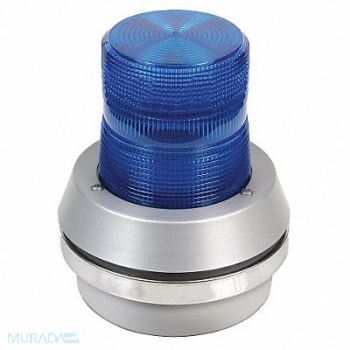 EDWARDS SIGNALING Horn Strobe Blue Cast Aluminum 120VAC, 16G539