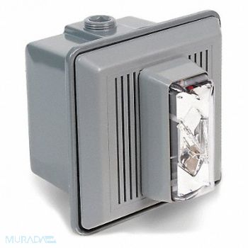 EDWARDS SIGNALING Horn Strobe Clear 5-1/2 in H 24VAC/DC, 16G549