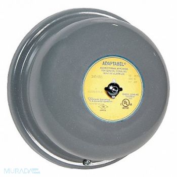 EDWARDS SIGNALING Bell 120VAC 0.070A Gray, 16G573