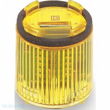 EDWARDS SIGNALING Tower Light LED Steady 24VDC 36mm Ylw, 16G688