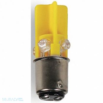 EDWARDS SIGNALING Miniature LED Bulb 120VAC Amber, 16G739