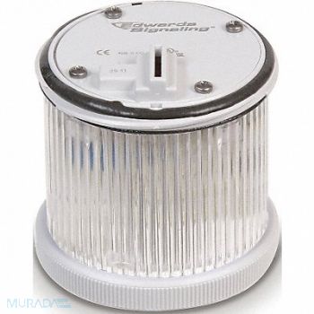 EDWARDS SIGNALING Tower Light LED Steady 24VDC 70mm Clr, 16G786