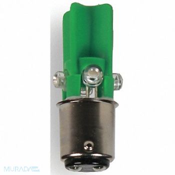 EDWARDS SIGNALING Miniature LED Bulb 24VAC/DC Green, 16G749