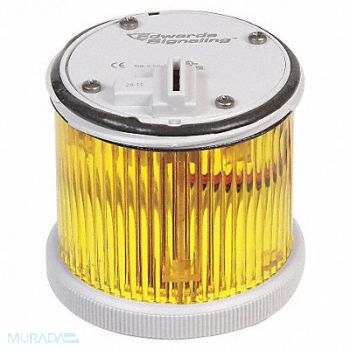 EDWARDS SIGNALING Tower Light 70mm Steady Amber, 16G805