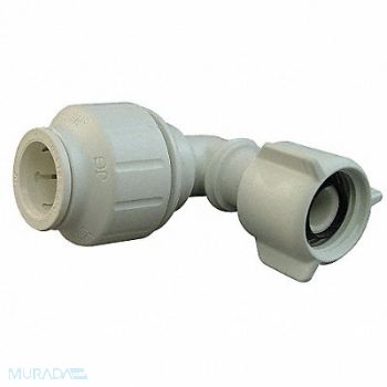 JOHN GUEST 90 Swivel Elbow 1/2 CTSx1/2 NPS PEX, 16T754
