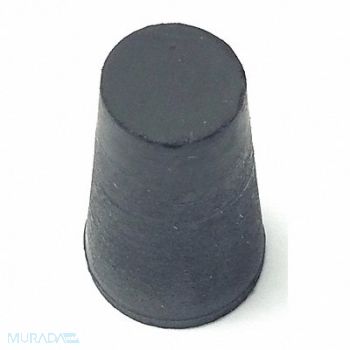 GRAINGER APPROVED Stopper 25mm Rubber Black PK100, 16TW27