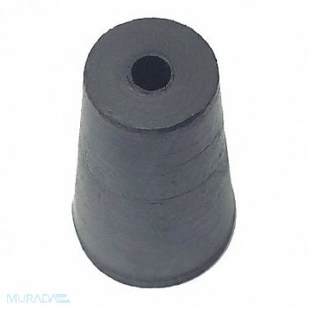 GRAINGER APPROVED Stopper 25mm Rubber Black PK50, 16TW28