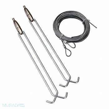 LITHONIA LIGHTING Aircraft Cable Hanging Kit For Z Strip, 16U232