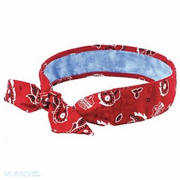 CHILL-ITS BY ERGODYNE Cooling Bandana One Size Red, 16V830