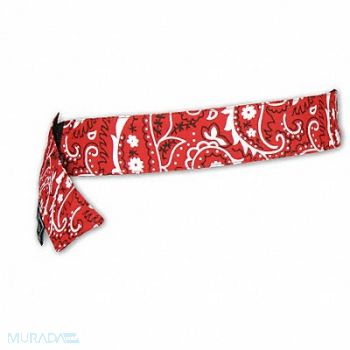 CHILL-ITS BY ERGODYNE Cooling Bandana Red One Size, 16V840