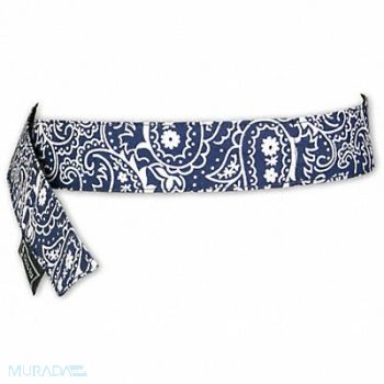 CHILL-ITS BY ERGODYNE Cooling Bandana Navy One Size, 16V841