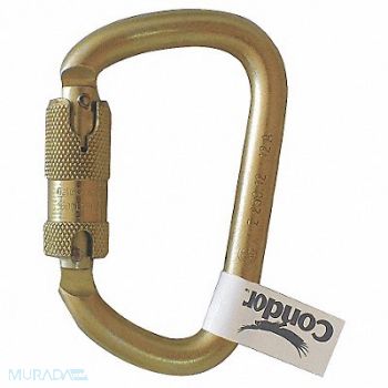 CONDOR Carabiner Steel 4-7/16 in L Auto-Lock, 16V854