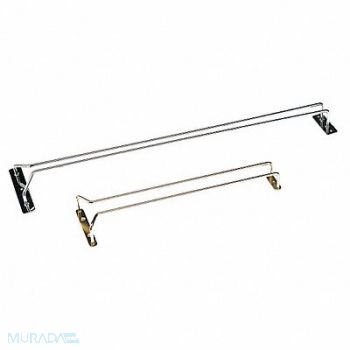 CRESTWARE Hanging Glass Rack Gold 24 In, 16W525