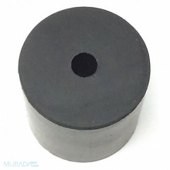 GRAINGER APPROVED Bumper 1-1/4 in Black Rubber PK5, 16WC43