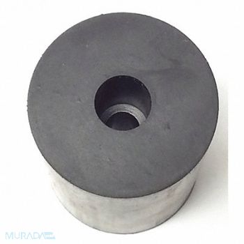 GRAINGER APPROVED Bumper 1-1/4 in Black Rubber PK5, 16WC48