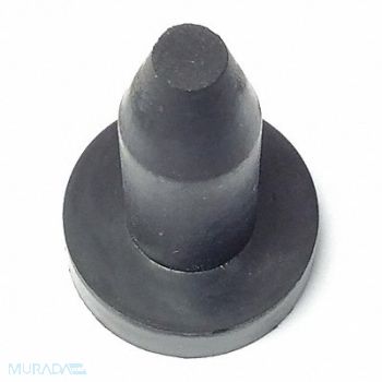 GRAINGER APPROVED Bumper 3/4 in Black Rubber PK25, 16WC63