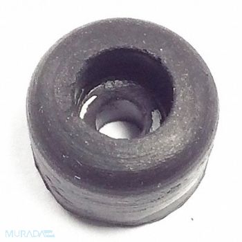 GRAINGER APPROVED Bumper 1/2 in Black Rubber PK25, 16WC74