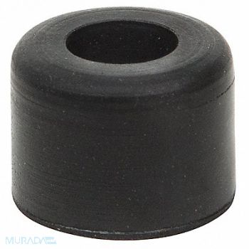 GRAINGER APPROVED Bumper 3/8 in Black Rubber PK50, 16WD03