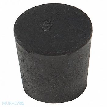 GRAINGER APPROVED Stopper 25mm Rubber Black PK26, 16ZD51