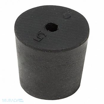 GRAINGER APPROVED Stopper 25mm Rubber Black PK28, 16ZD52