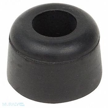 GRAINGER APPROVED Bumper 15/16 in Black Rubber PK10, 16XT93