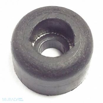 GRAINGER APPROVED Bumper 1/2 in Black Rubber PK25, 16WD06