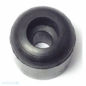 GRAINGER APPROVED Bumper 1/2 in Black Rubber PK50, 16WD09