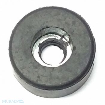 GRAINGER APPROVED Bumper 1/2 in Black Rubber PK50, 16WD13