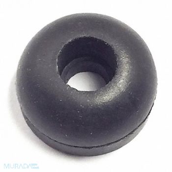 GRAINGER APPROVED Bumper 5/8 in Black Rubber PK25, 16WD16