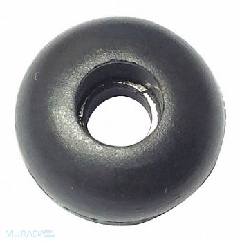 GRAINGER APPROVED Bumper 5/8 in Black Rubber PK25, 16WD17