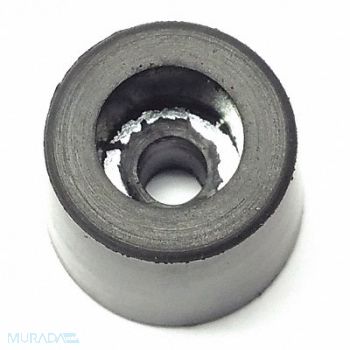 GRAINGER APPROVED Bumper 5/8 in Black Rubber PK25, 16WH19