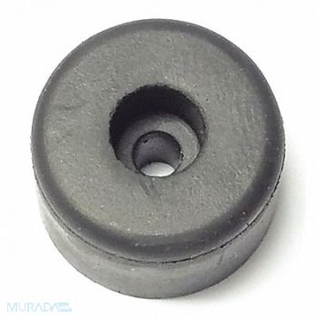 GRAINGER APPROVED Bumper 11/16 in Black Rubber PK25, 16WH20