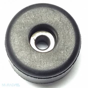 GRAINGER APPROVED Bumper 11/16 in Black Rubber PK25, 16WH21