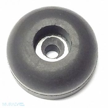 GRAINGER APPROVED Bumper 5/8in. Black Rubber PK25, 16WH28