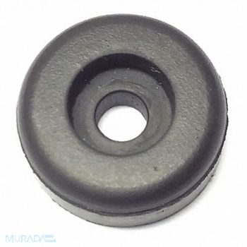 GRAINGER APPROVED Bumper 3/4 in Black Rubber PK25, 16WJ90