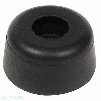 GRAINGER APPROVED Bumper 15/16 in Black Rubber PK10, 16XT20