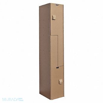 HALLOWELL Lckr 2x1Lckr Taupe 72 x12 x18 Assm, 16X124