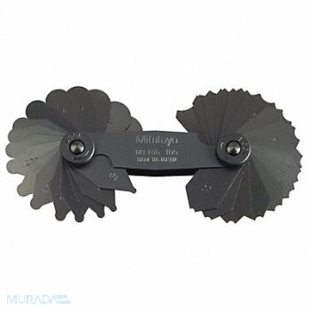 MITUTOYO Radius Gauge Set, 16X229