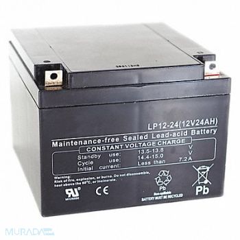 EDWARDS Sealed Lead Acid Battery 12VDC 18Ah, 16X249