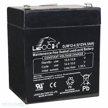 EDWARDS Sealed Lead Acid Battery 12VDC 4.5Ah, 16X251