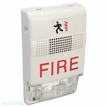 EDWARDS SIGNALING Chime Strobe Marked Fire White, 16X347