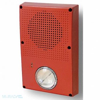 EDWARDS SIGNALING Outdoor Speaker Strobe Red, 16X453