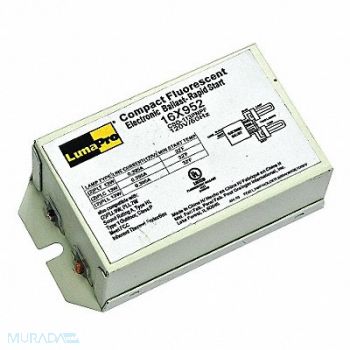 LUMAPRO CFL Ballast Rapid Start 13W 2 Bulbs, 16X952