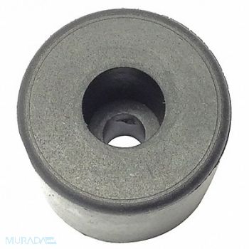 GRAINGER APPROVED Bumper 1 in Black Rubber PK5, 16XT94